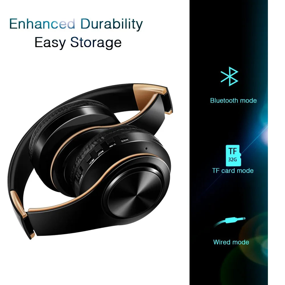 Bluetooth Over-Ear Headphones With Mic, FM And TF Card
