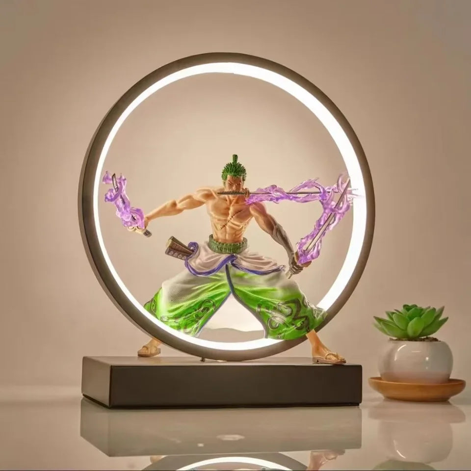 One Piece Zoro Anime Figure USB Rechargeable Night Lamp