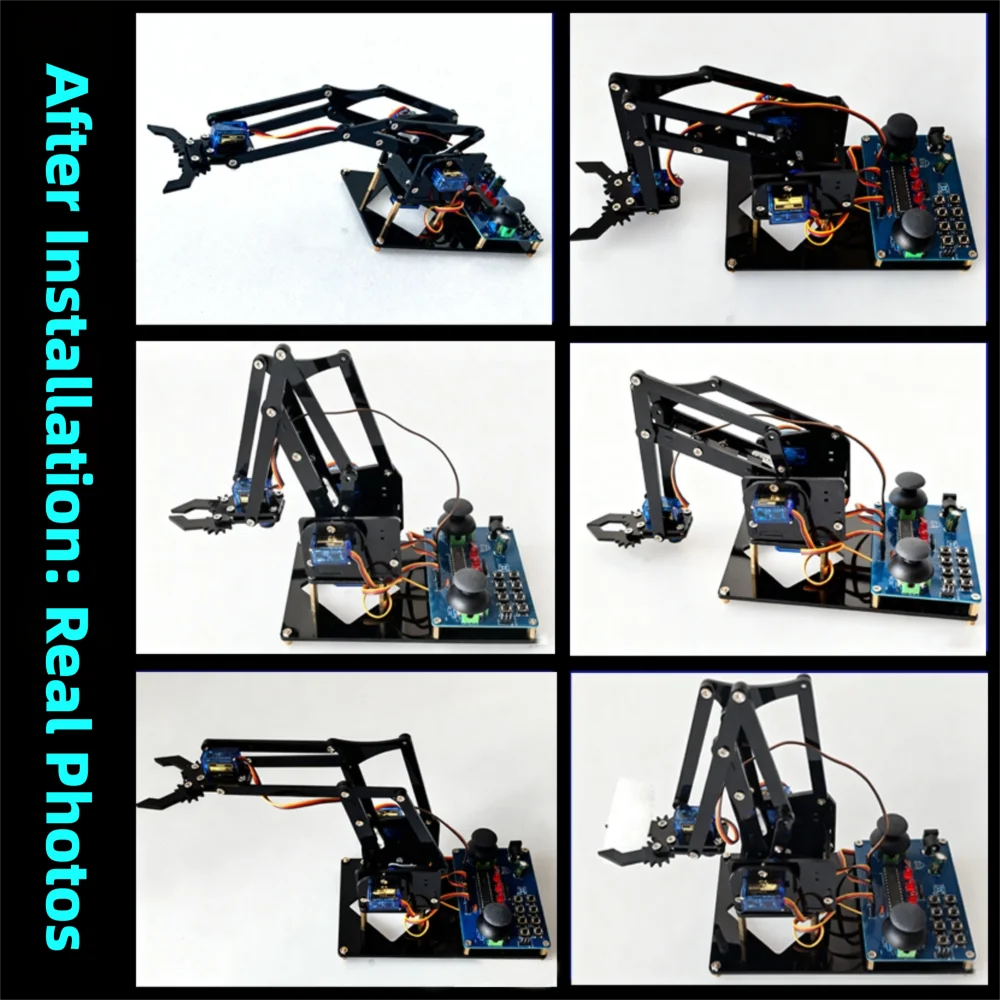 DIY Robotic Arm Construction Kit – Acrylic Servo Robot