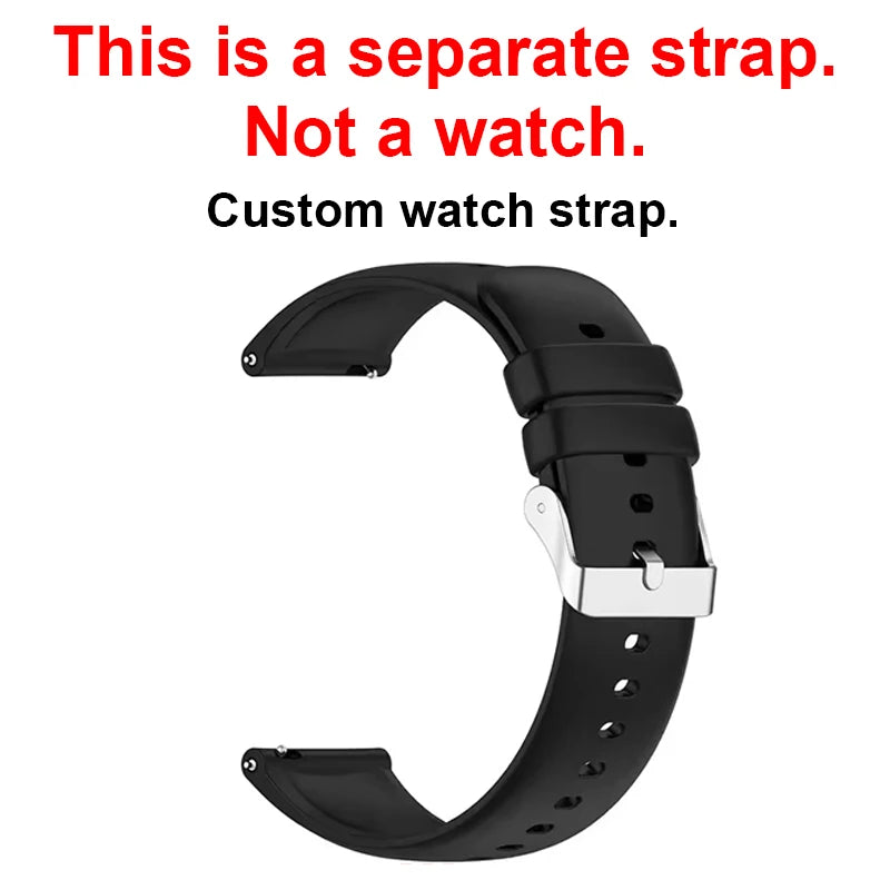 Black Silicone Strap Color Military Outdoor Smartwatch 1400mAh – IP68, Flashlight, Calls