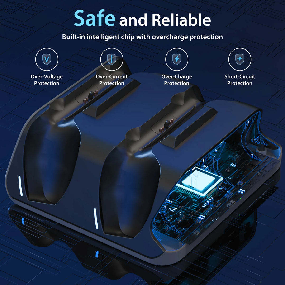 Dual Charging Dock for PS5 Controllers – Compact Stand
