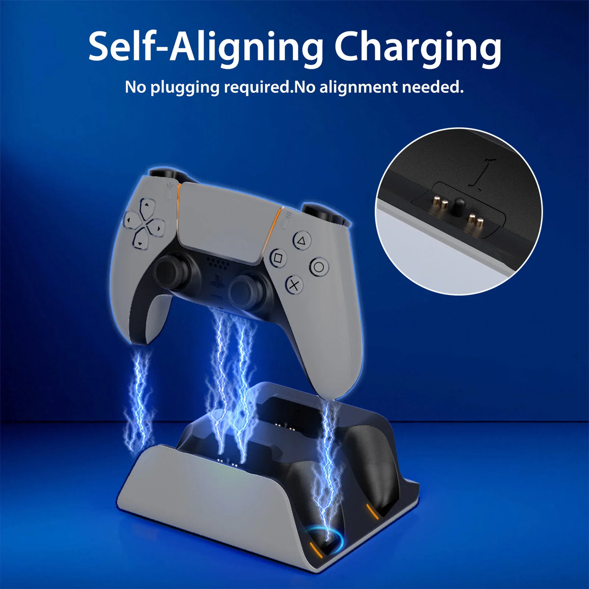 Dual Charging Dock for PS5 Controllers – Compact Stand