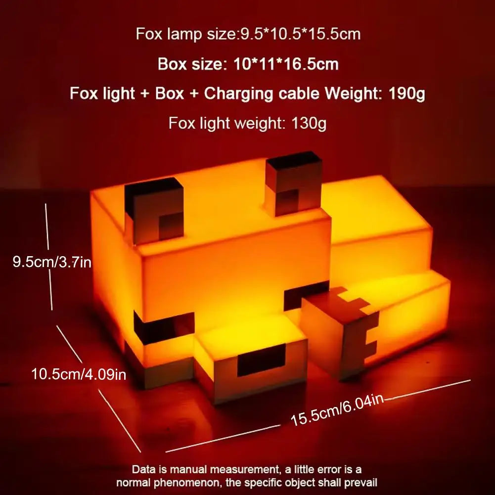 Cute Fox Night Light For Bedroom Or Gaming Desk