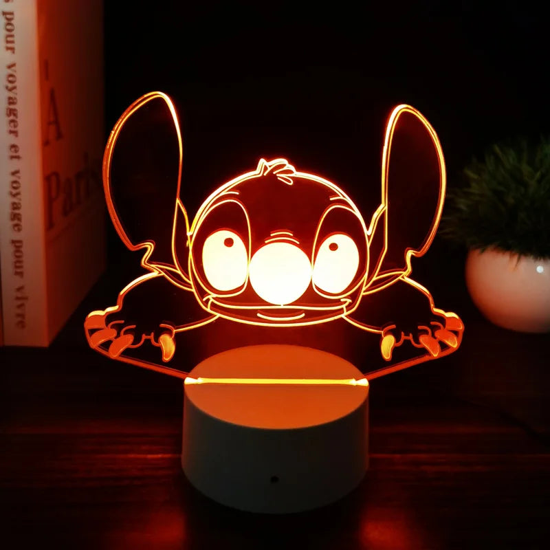 11 Color 3D Illusion Stitch LED Night Light – 7/16 Color Touch