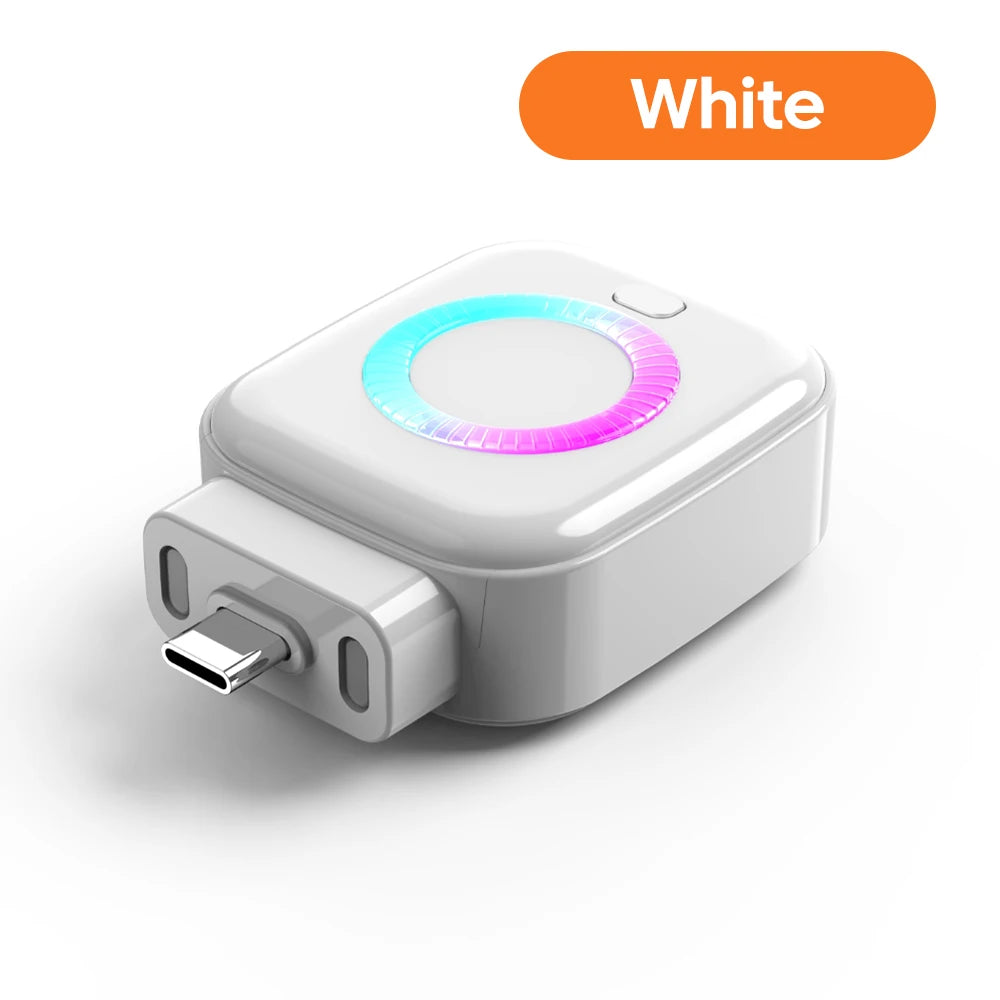 White Plug Type USB-C Fast Charger With Auto Power Cut-Off
