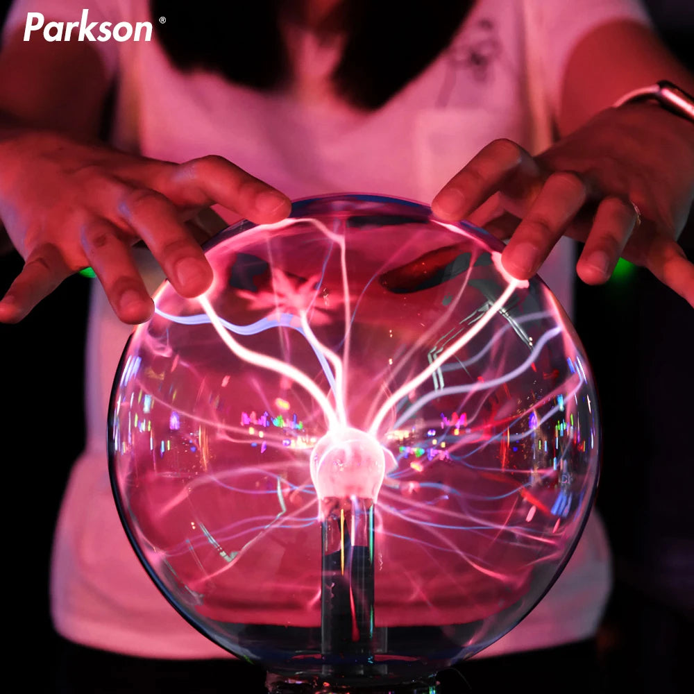 Glass Plasma Ball Lamp LED Electric Touch Light