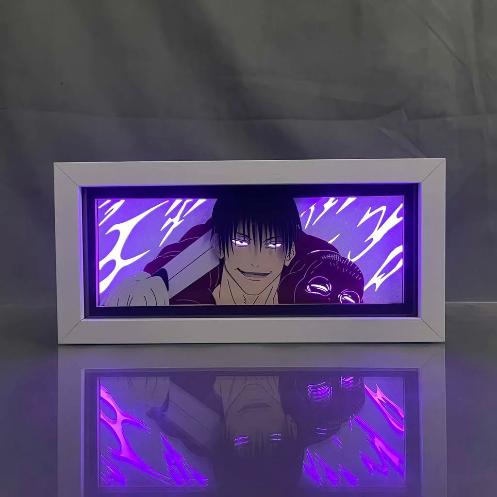 Anime Wood Light Box Lamp – 3D LED Paper Cut Night Light