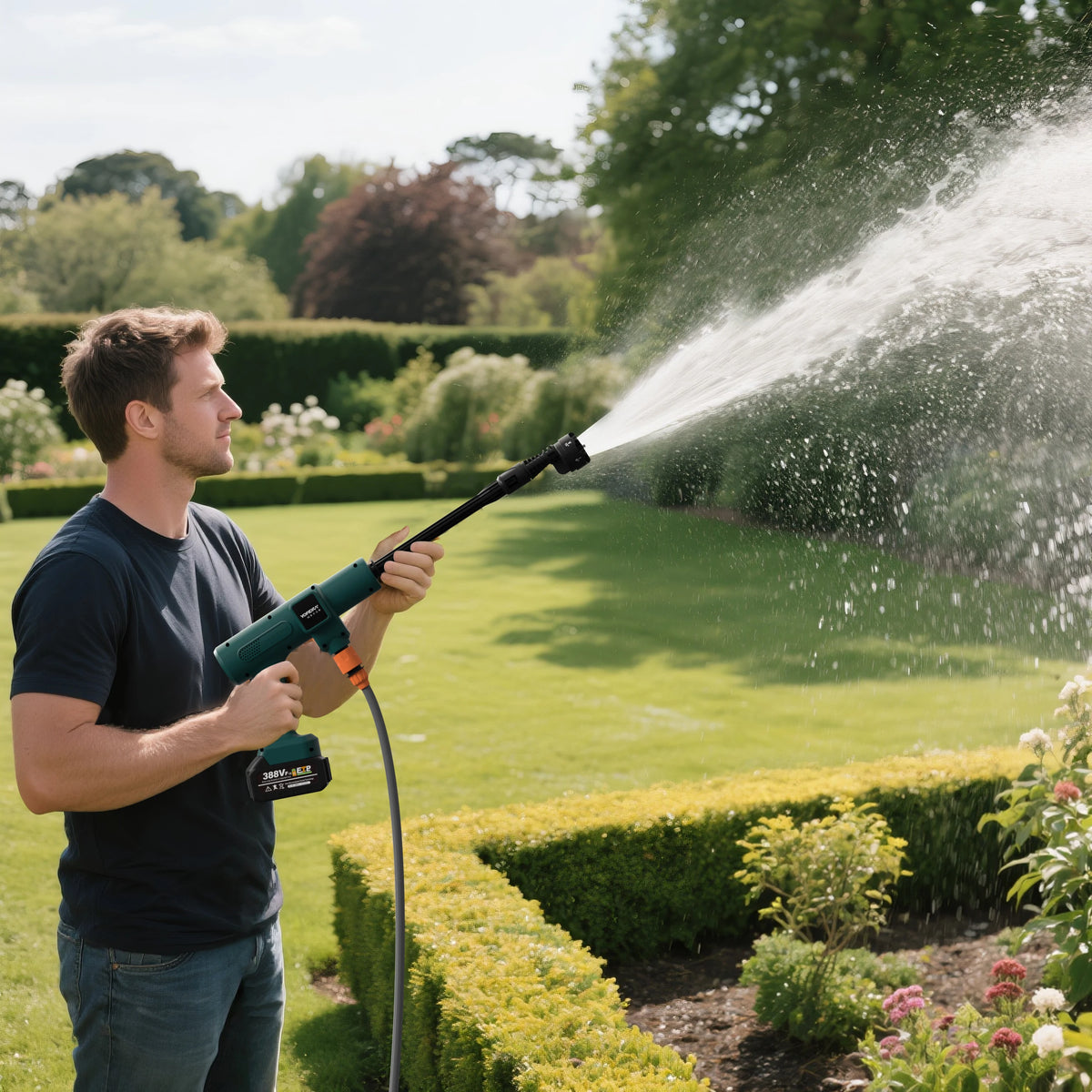 Cordless Brushless Pressure Washer 200 Bar 6‑in‑1 Nozzle