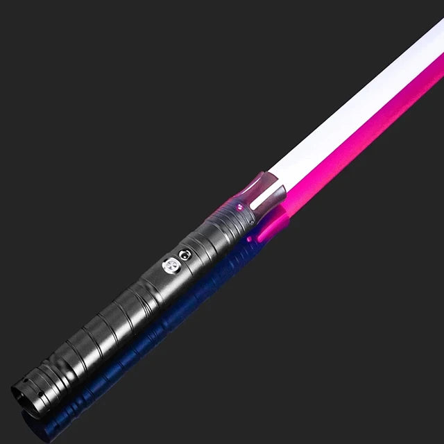 Type 5 Black RGB Color Metal RGB Lightsaber Toy – 14-Color Sound FX Sword