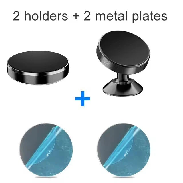 Black Fixed Rotate Color Magnetic Car Phone Holder Stand – Strong Universal Mount