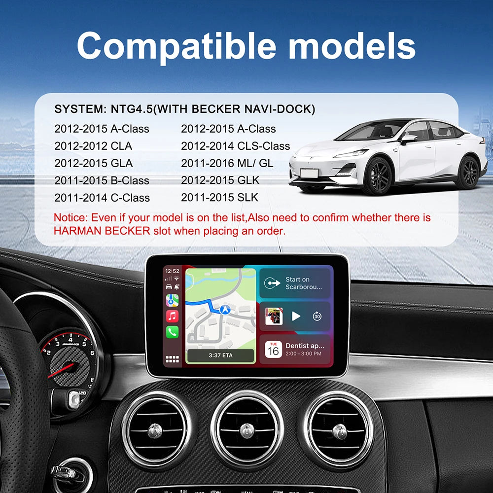 Wireless CarPlay Android Auto Upgrade Kit For Mercedes