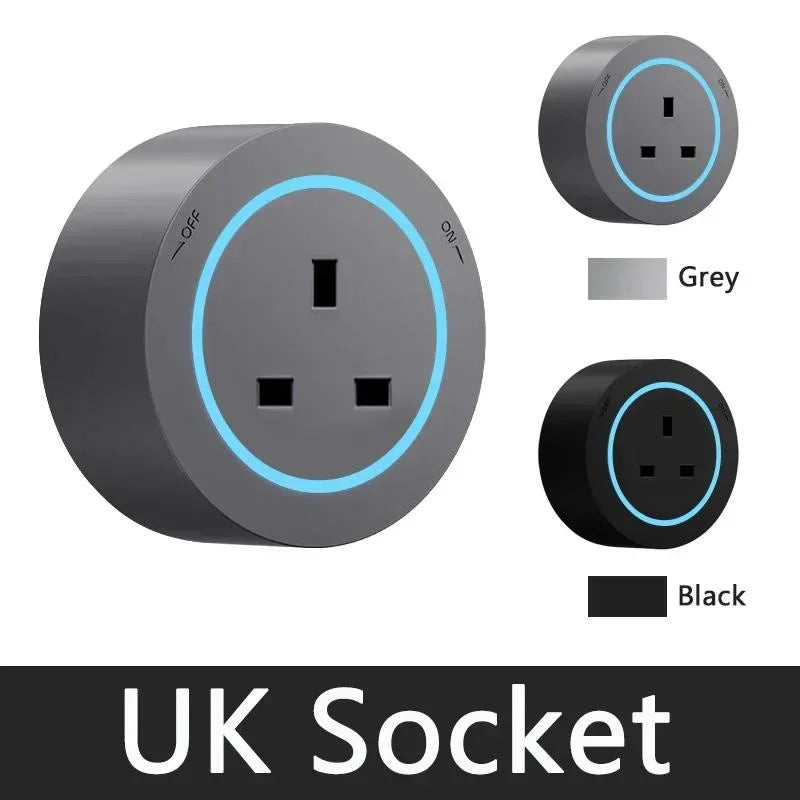 UK-Socket Type Wall-Mounted Track Power Rail with Movable Sockets