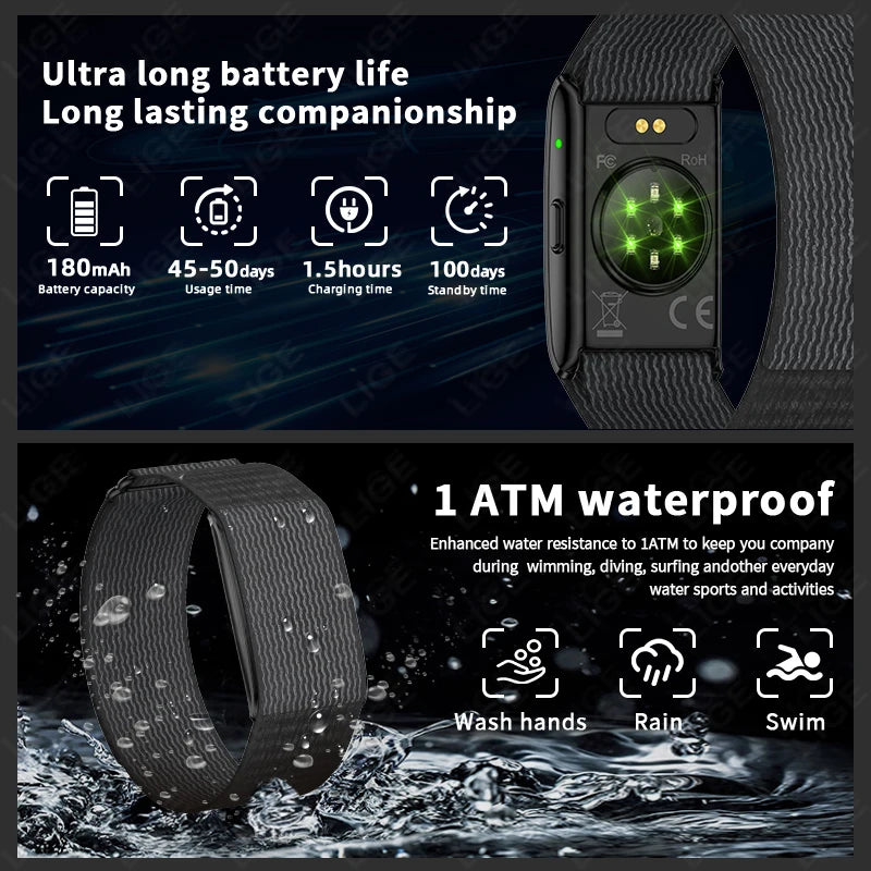 Screenless Smart Fitness Wristband With AI Health Report