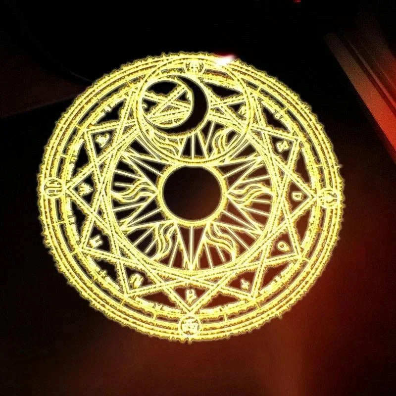 3 Color Anime Car Door Projector Light – Cute Welcome Lamp