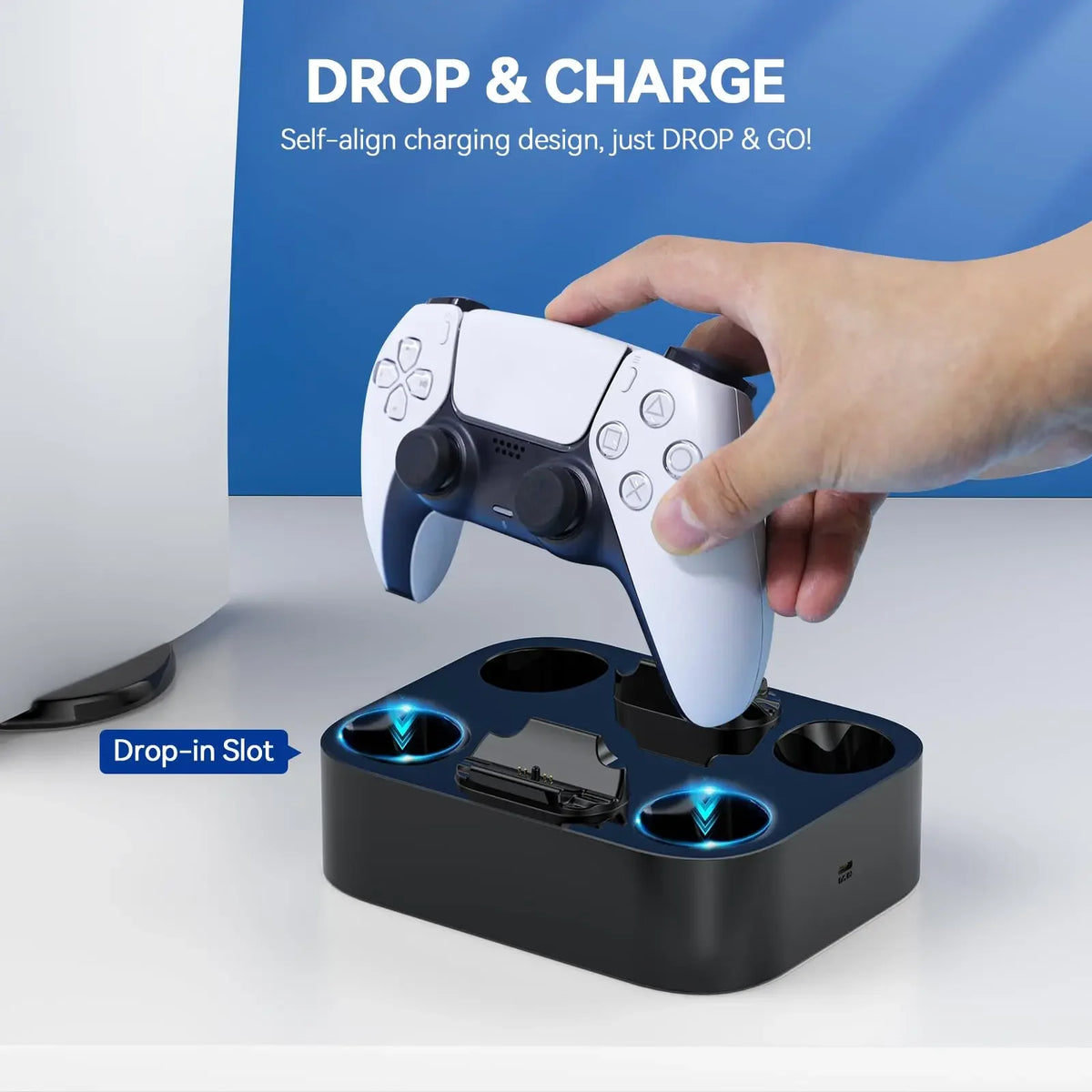 PS5 Controller Charging Station Dock – Fast Dual Charging