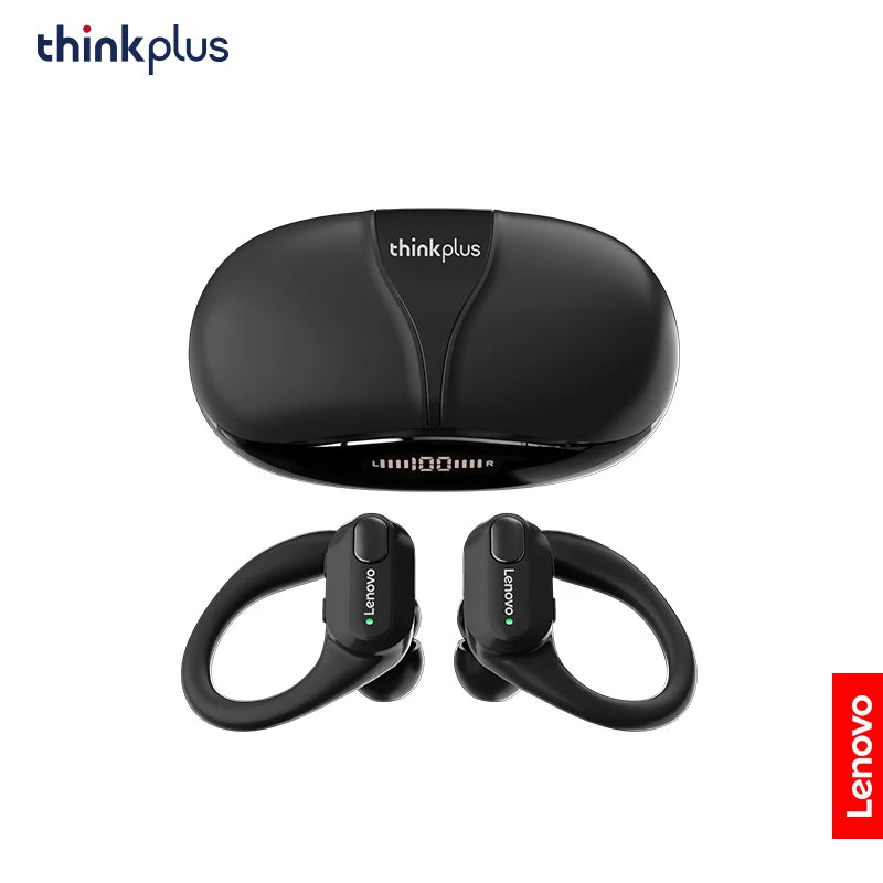 black Color Wireless Sports Ear Hook Earbuds – Bluetooth 5.3 TWS