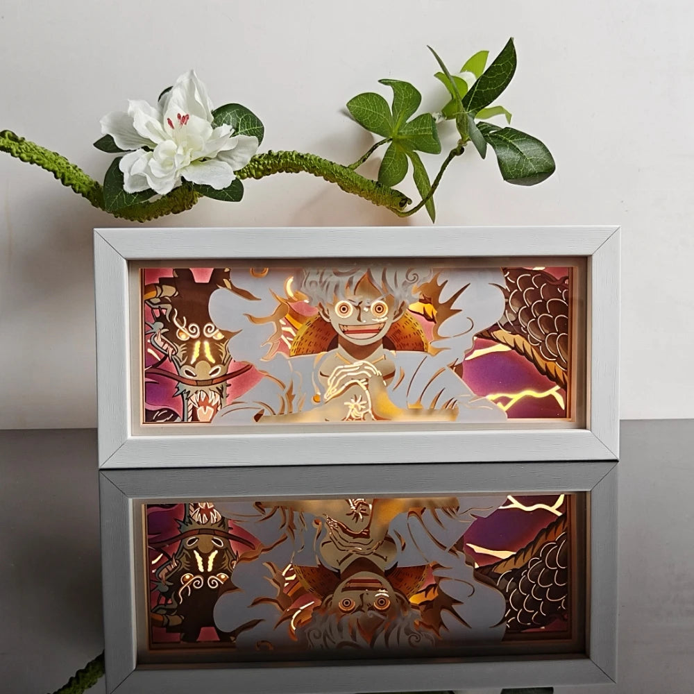 L-69 Color Anime Paper-Cut 3D LED Night Light With Remote Control