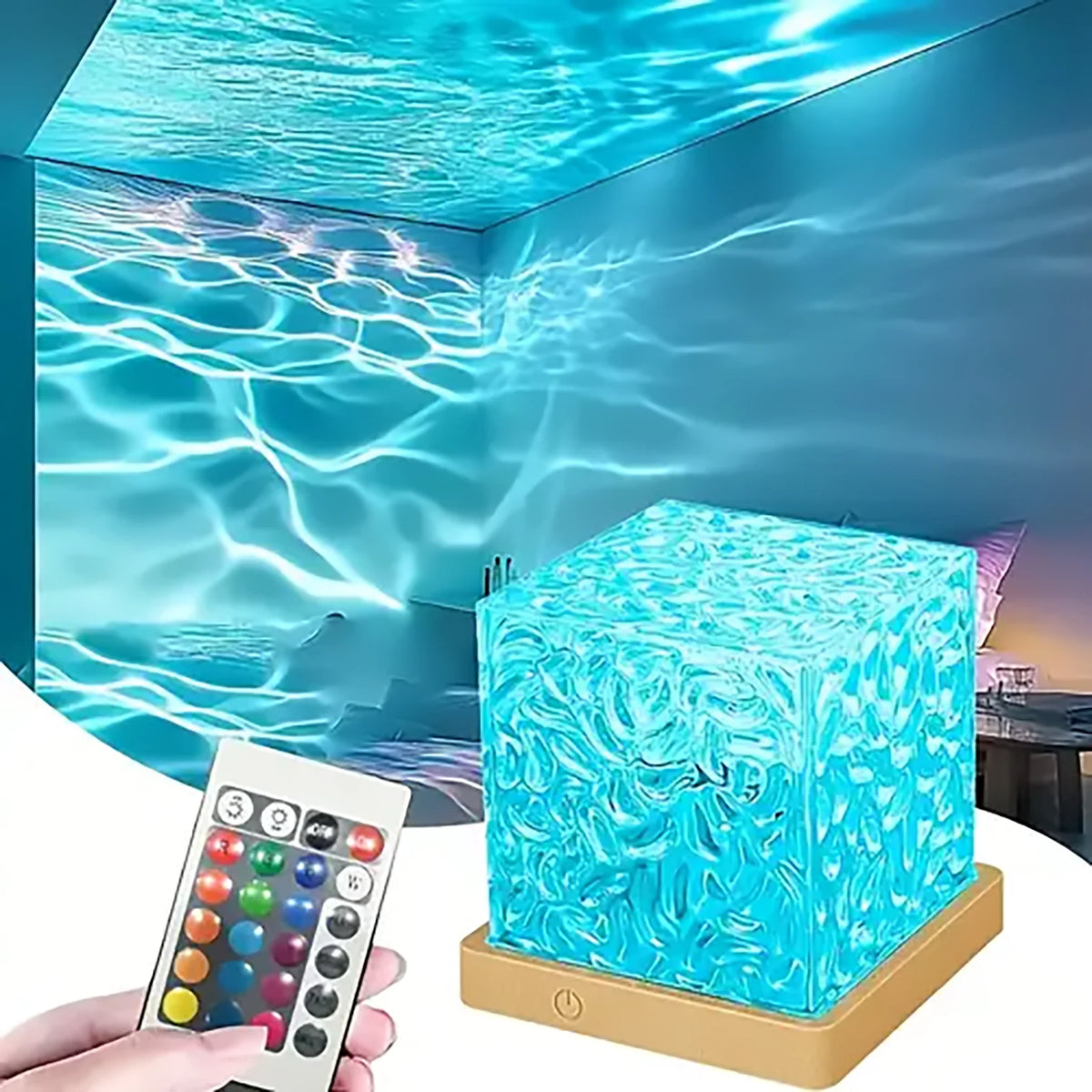 Ocean Wave Aurora Projector Lamp With 16 RGB Colors