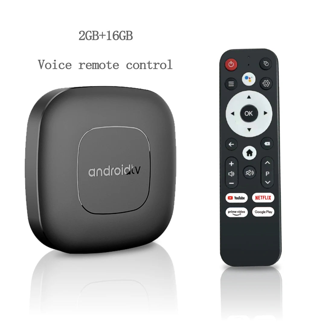 T1 2G16G Voice Color Android TV Box 4K Streaming Player with Voice Control