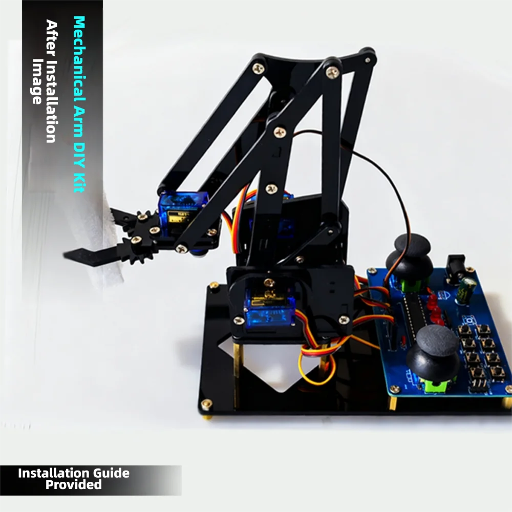 DIY Robotic Arm Construction Kit – Acrylic Servo Robot