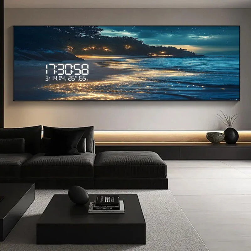 Modern Ocean Wave LED Wall Lamp With Crystal Accent