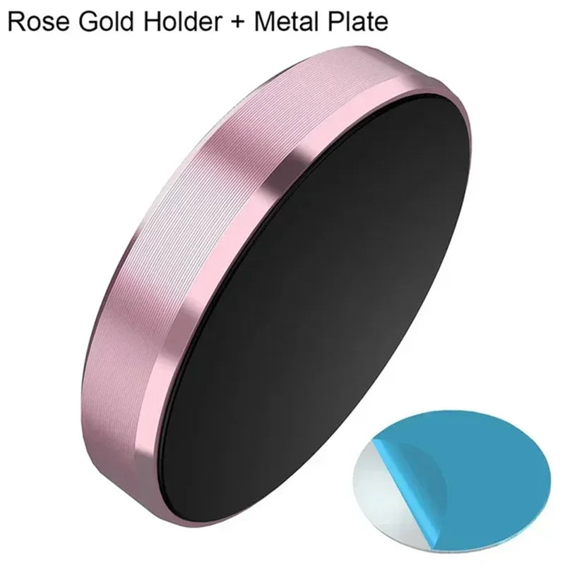 Rose Gold-Fixed Color Magnetic Car Phone Holder Stand – Strong Universal Mount