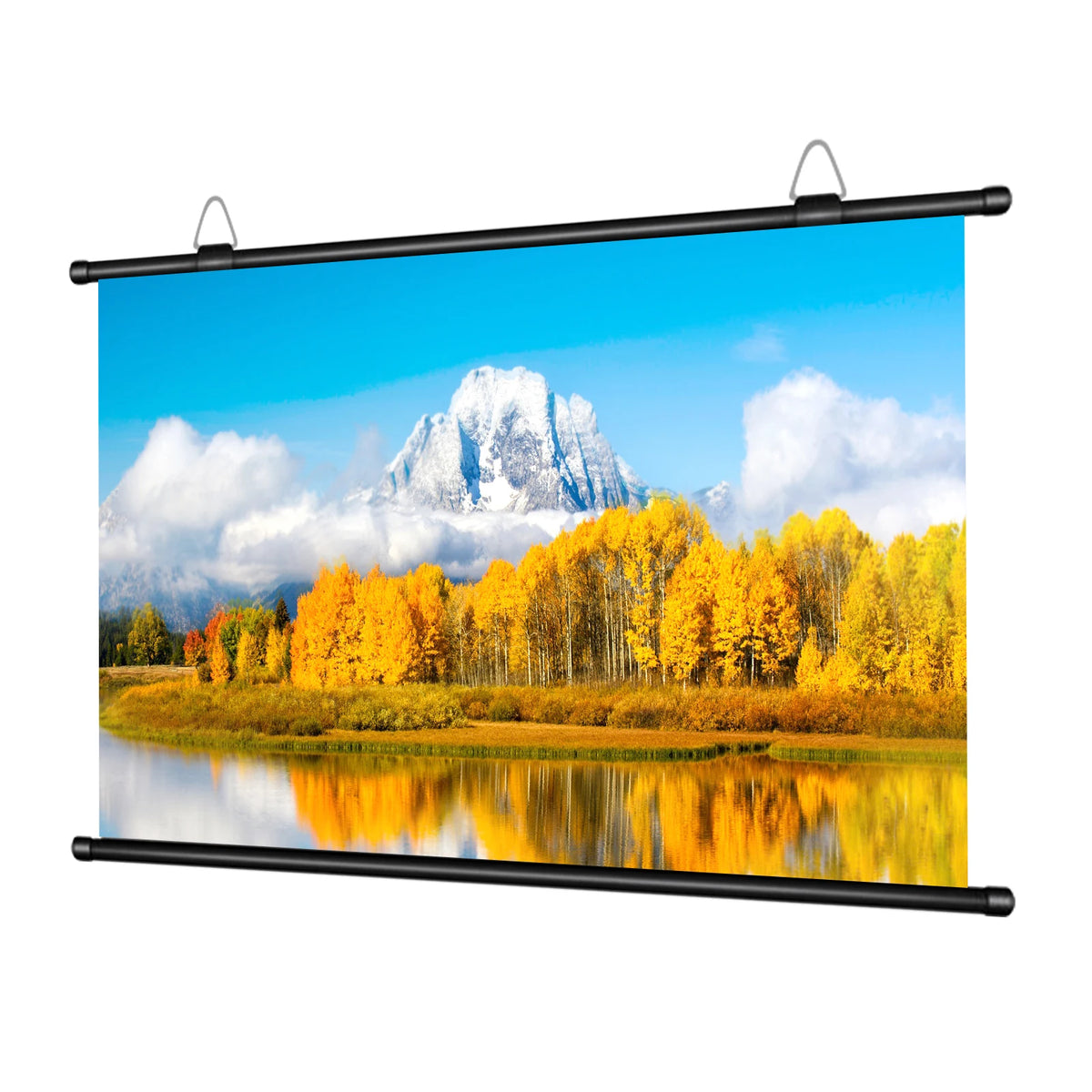 Glass Beaded HD Projector Screen 16:9 Wall Mounted