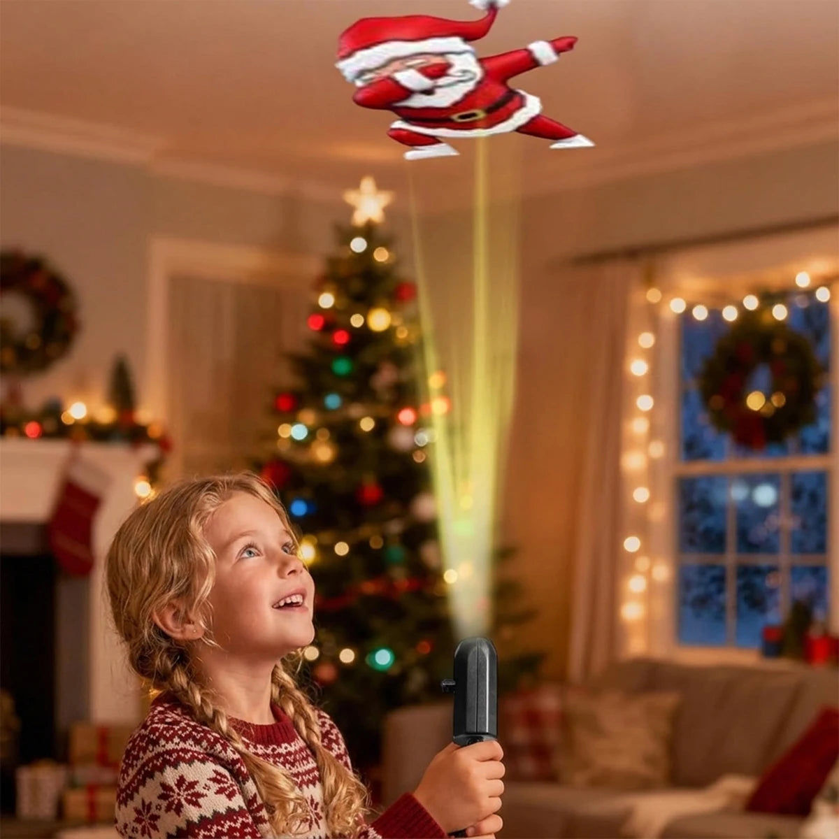 USB Christmas Projector Light – Festive LED Patterns