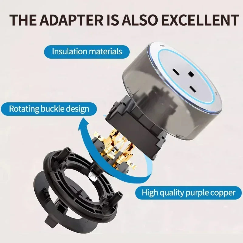 Wall-Mounted Track Power Rail with Movable Sockets