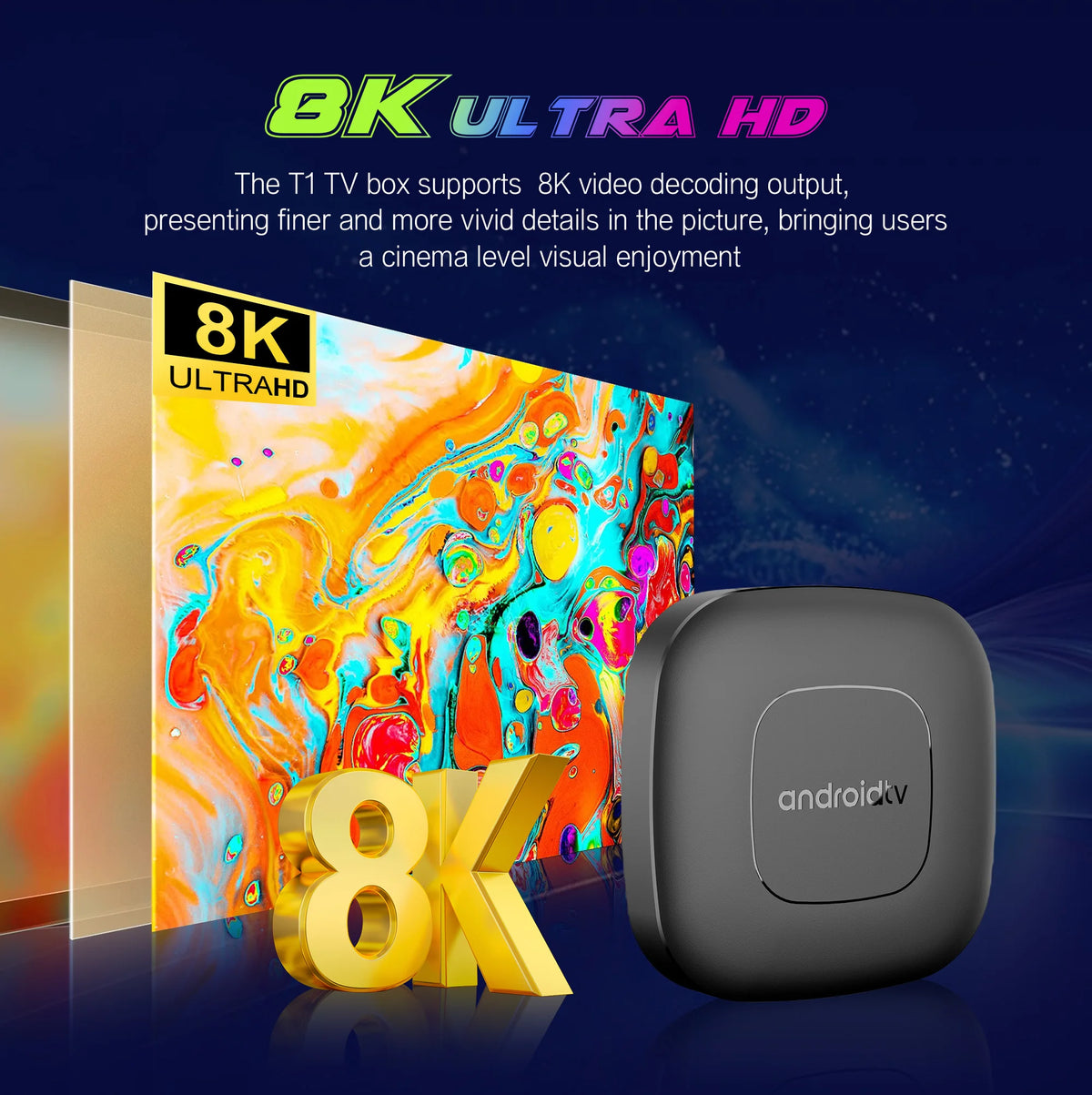 Android TV Box With 4K Streaming And Google Assistant