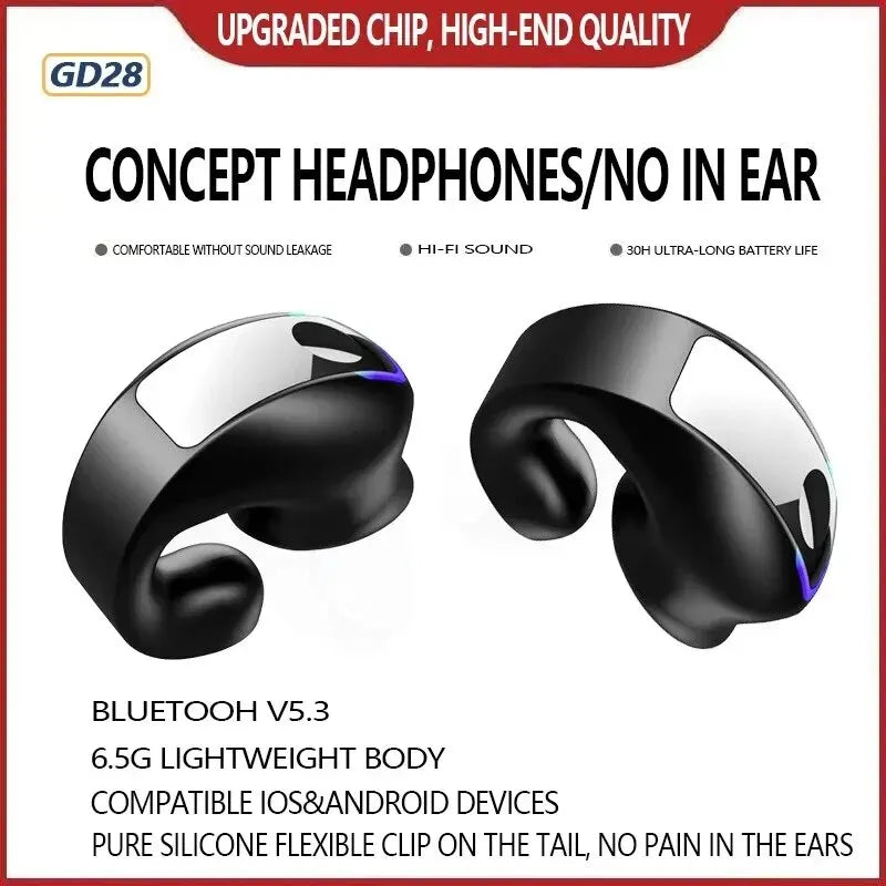 Bluetooth Ear Hook Headset – Mono, IPX5, Long Standby