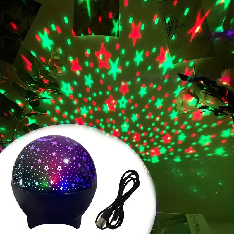 LED Starry Sky Night Light Projector – RGB USB Galaxy Lamp