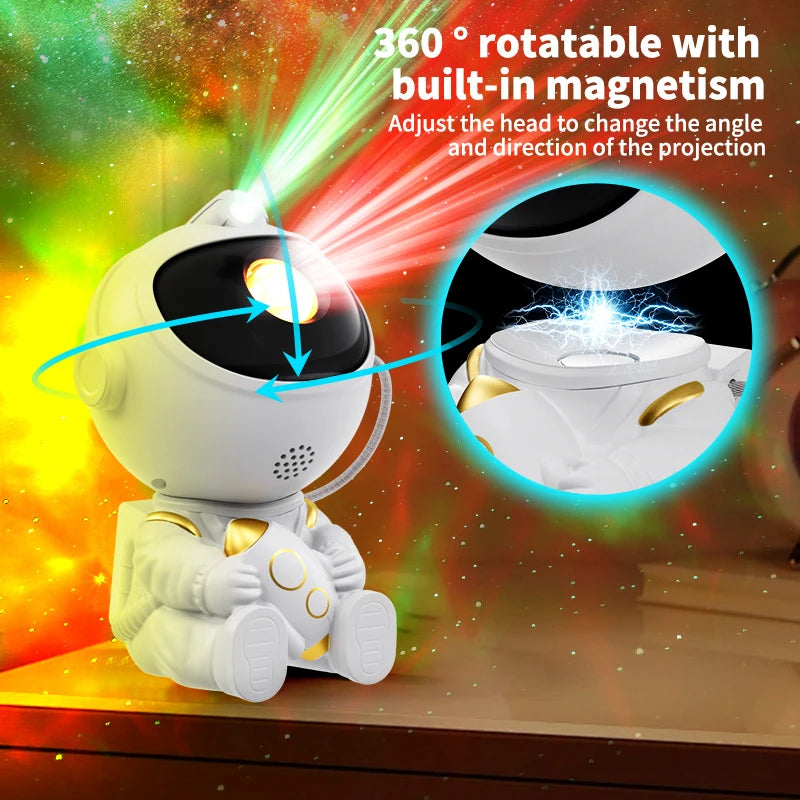Astronaut Galaxy Projector Night Light For Kids Bedrooms