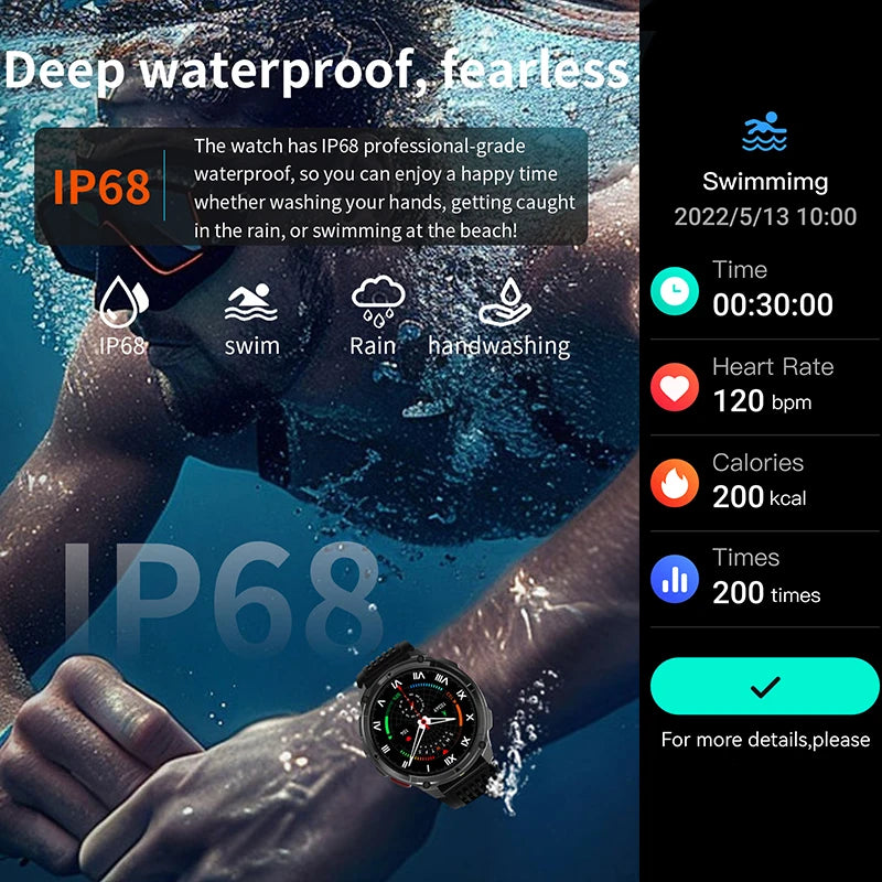 Outdoor Smart Watch with GPS – 21-Day Battery & Calls