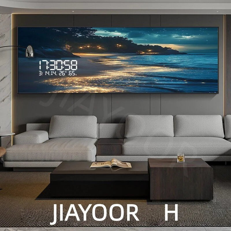 H Lampshade Color Modern Ocean Wave LED Wall Lamp With Crystal Accent