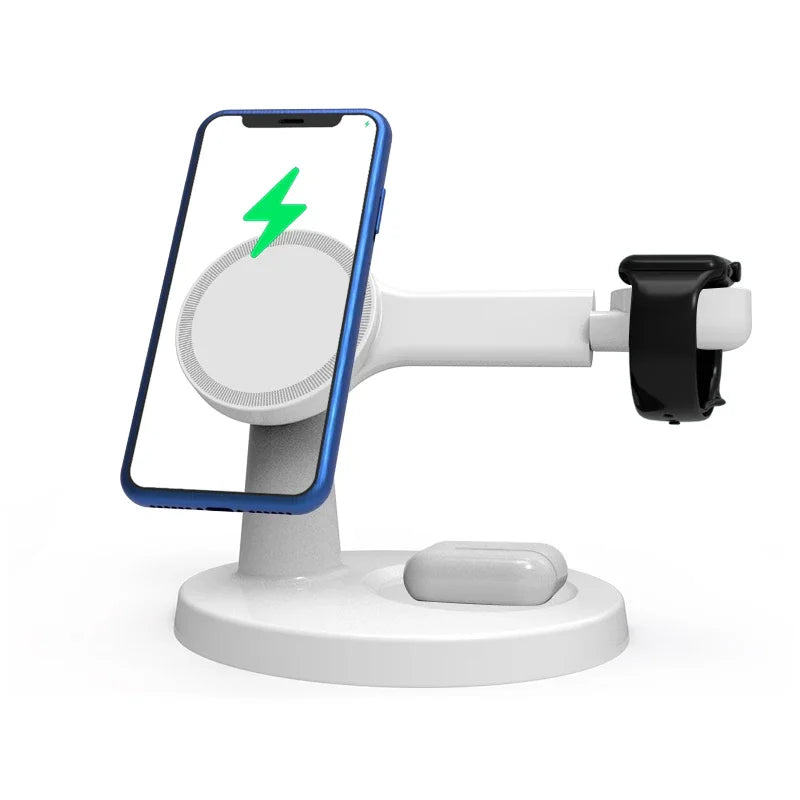 3-in-1 Magnetic Wireless Charging Stand for Apple