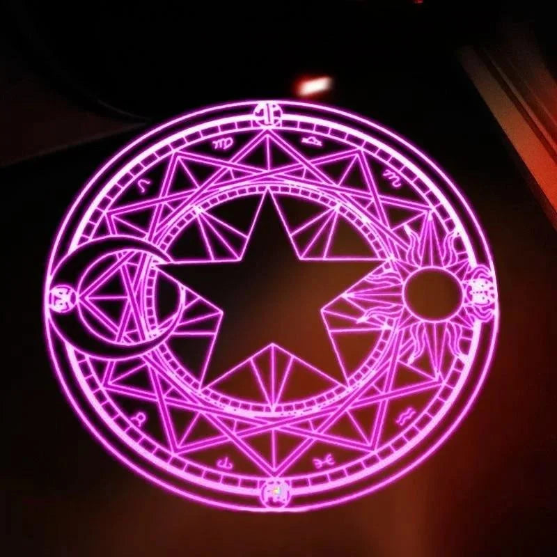 4 Color Anime Car Door Projector Light – Cute Welcome Lamp