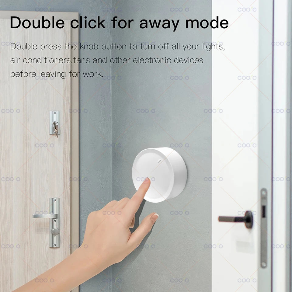 Tuya Zigbee Smart Knob Switch – Wireless Scene Dimmer