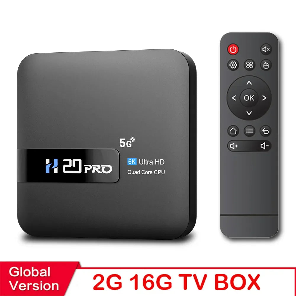 2GB 16GB Color Android 10 6K Smart TV Box With WiFi 6 And HDR10