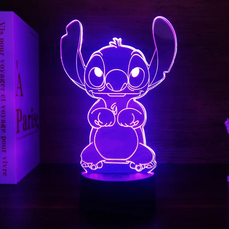 10 Color 3D Illusion Stitch LED Night Light – 7/16 Color Touch