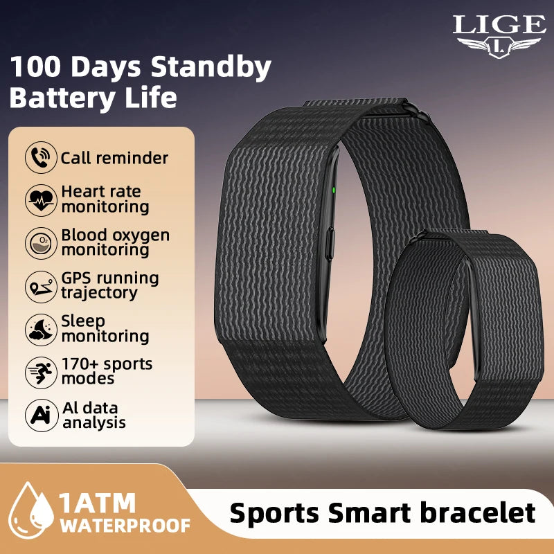 Screenless Smart Fitness Wristband With AI Health Report