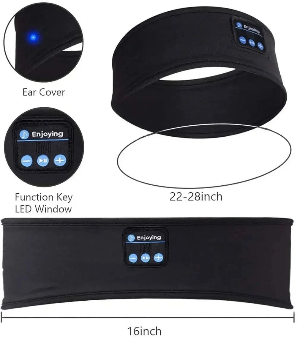 Bluetooth Sleep Headphones Headband With Music Eye Mask