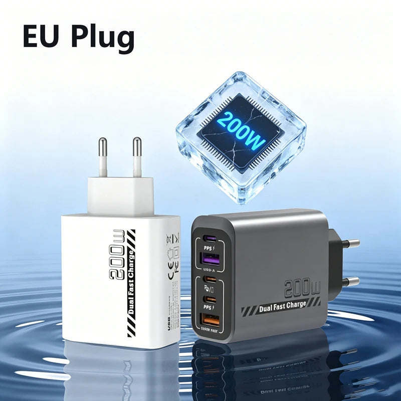 GaN 120W Multi-Port USB PD Travel Wall Charger