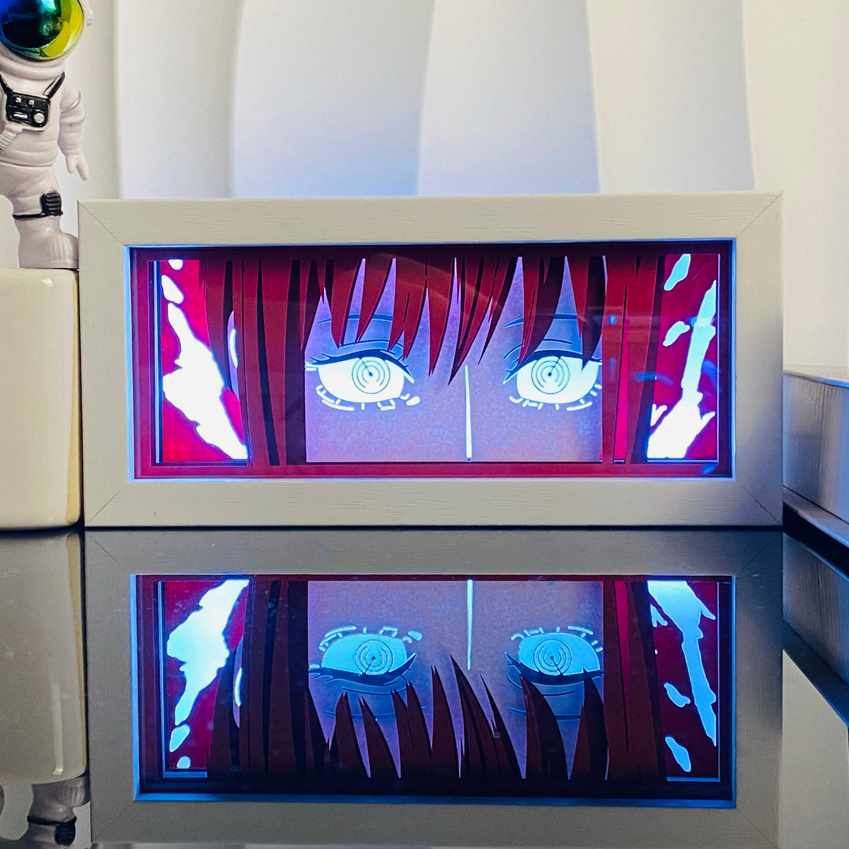 15-RGB Color Anime Paper Cut Shadow Light Box Night Light Decor