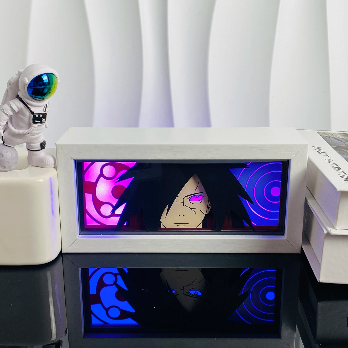 118-RGB Color Anime Paper Cut Shadow Light Box Night Light Decor