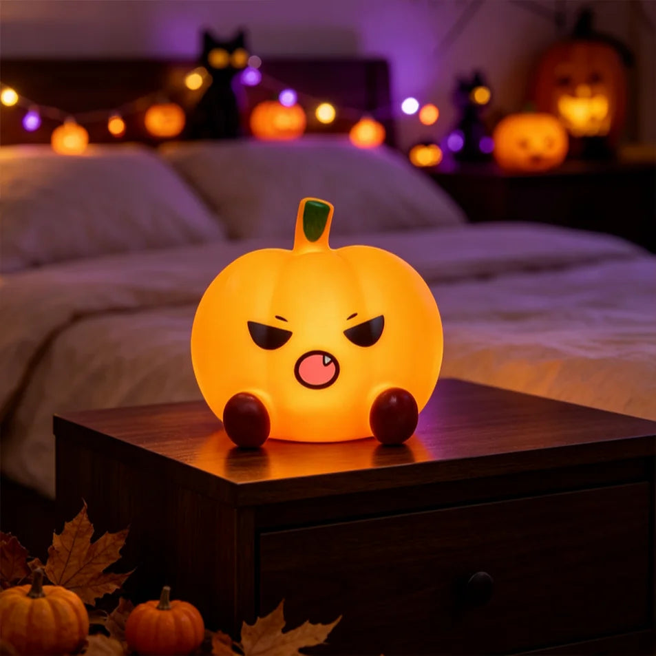 Halloween Ghost Pumpkin Silicone LED Night Light Decor