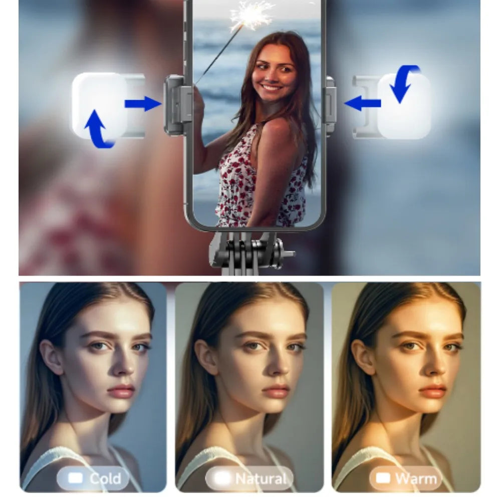 Bluetooth Selfie Stick Tripod with 1708 mm Extendable Pole