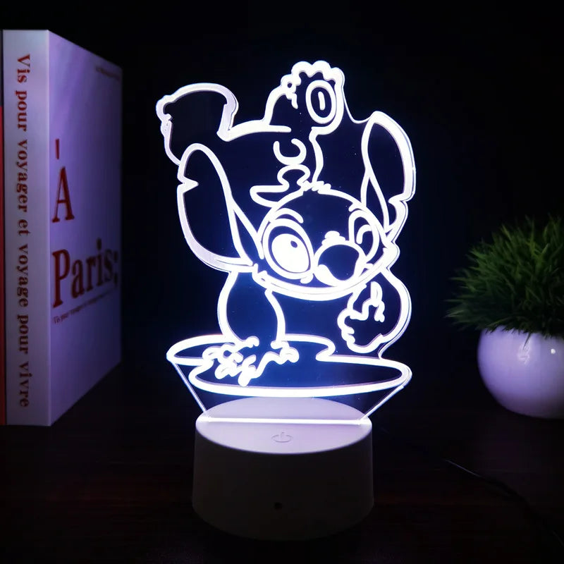 2 Color 3D Illusion Stitch LED Night Light – 7/16 Color Touch