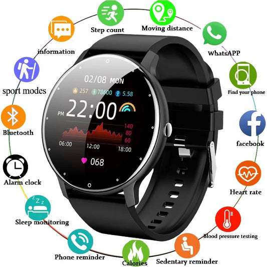 Waterproof Smart Watch With Heart Rate & Fitness Tracking