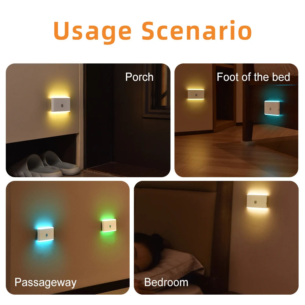 Magnetic LED Motion Sensor Night Light – USB Rechargeable